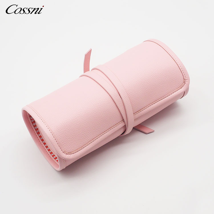 2021頂級定制(zhì)設計(jì)豪華便攜式PU皮革首飾收納袋旅行(xíng)皮革袋旅行(xíng)包