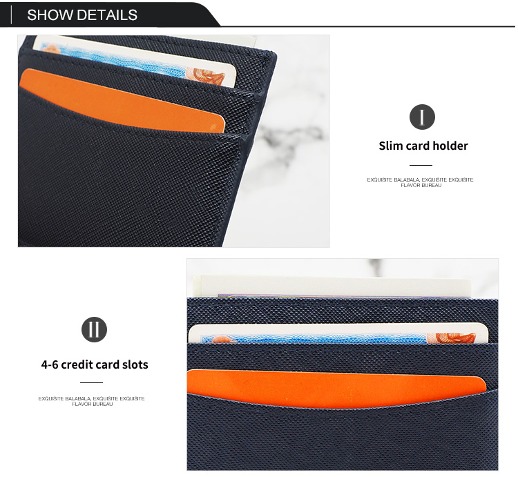 批發頂級皮革卡夾ID信用(yòng)卡夾商務案例