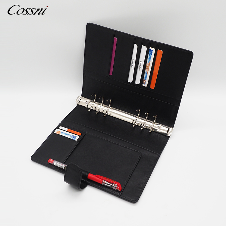 花(huā)式辦公用(yòng)品組織者筆(bǐ)記本封面設計(jì)議(yì)程活頁夾皮革筆(bǐ)記本計(jì)劃器(qì)