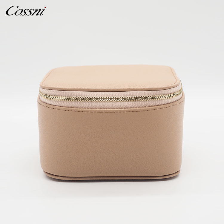 2021 棕色高(gāo)質量Saffiano皮革首飾收納盒