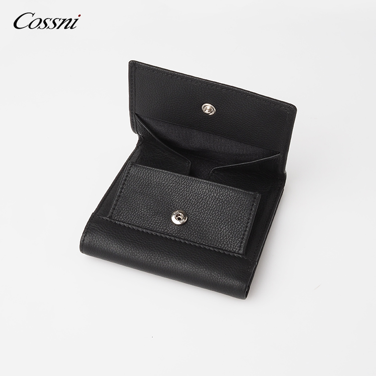 零錢(qián)包錢(qián)包全粒面真牛皮RFID皮革男(nán)士雙向錢(qián)包