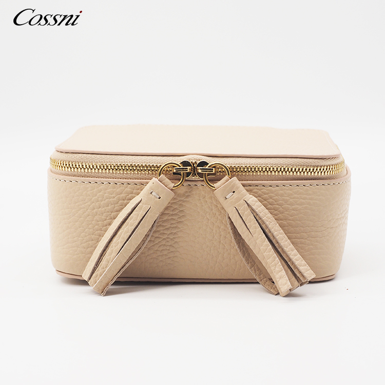 2021小(xiǎo)号拉鏈旅行(xíng)箱全粒面皮革首飾盒女(nǚ)士首飾盒