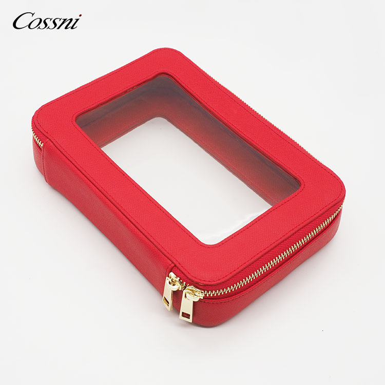 2021時(shí)尚透明(míng)化(huà)妝袋PU皮革筆(bǐ)刷TPU化(huà)妝袋