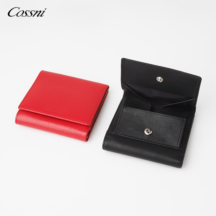 零錢(qián)包錢(qián)包全粒面真牛皮RFID皮革男(nán)士雙向錢(qián)包