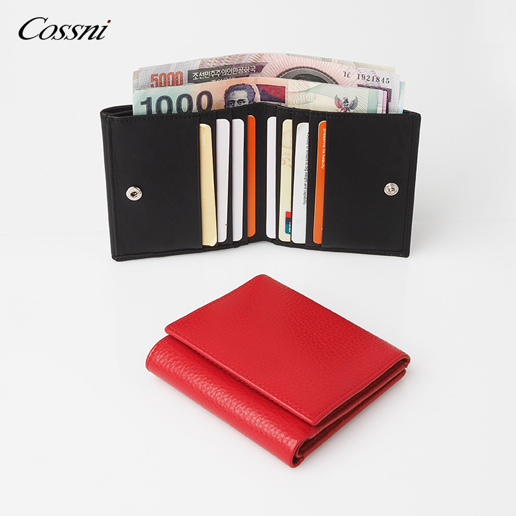 零錢(qián)包錢(qián)包全粒面真牛皮RFID皮革男(nán)士雙向錢(qián)包