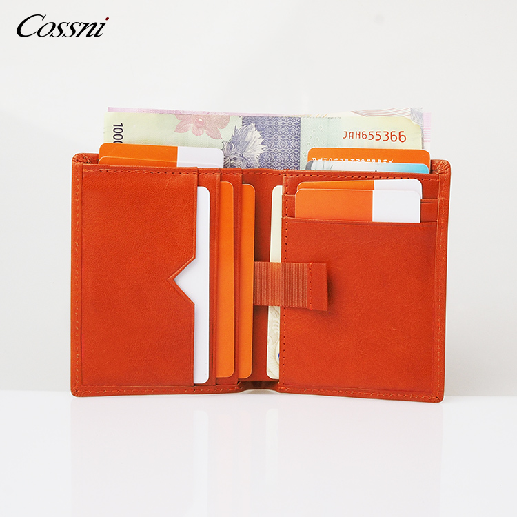 2021定制(zhì)植鞣皮革錢(qián)包意大(dà)利皮革錢(qián)包智能(néng)RFID錢(qián)夾男(nán)士錢(qián)包