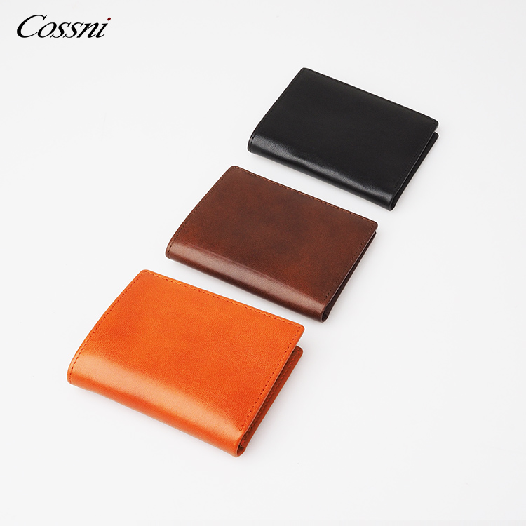 2021定制(zhì)植鞣皮革錢(qián)包意大(dà)利皮革錢(qián)包智能(néng)RFID錢(qián)夾男(nán)士錢(qián)包