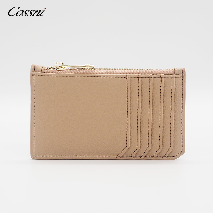 真皮拉鏈皮革卡夾零錢(qián)包