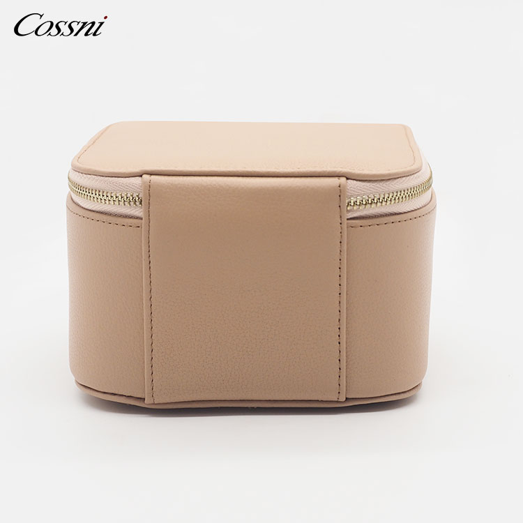 2021 棕色高(gāo)質量Saffiano皮革首飾收納盒