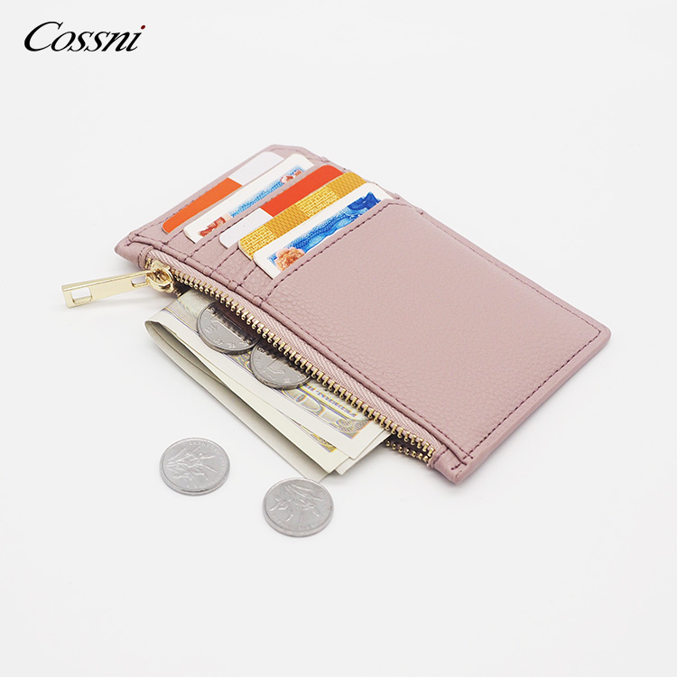 真皮拉鏈皮革卡夾零錢(qián)包